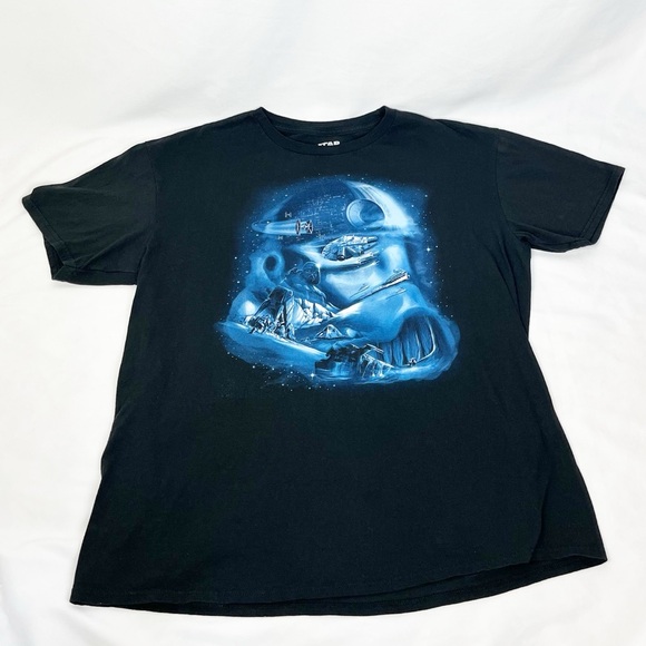 Star Wars T-Shirt Vader & Misc. Scenes Size XL - Picture 3 of 5